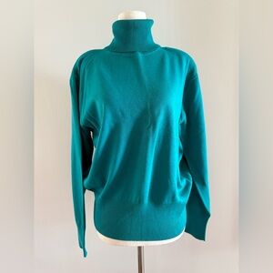 Dressbarn Teal Turtleneck Sweater